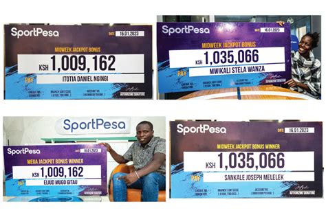 SPORTPESA'S MIDWEEK AND MEGA JACKPOTS MAKE 4 .